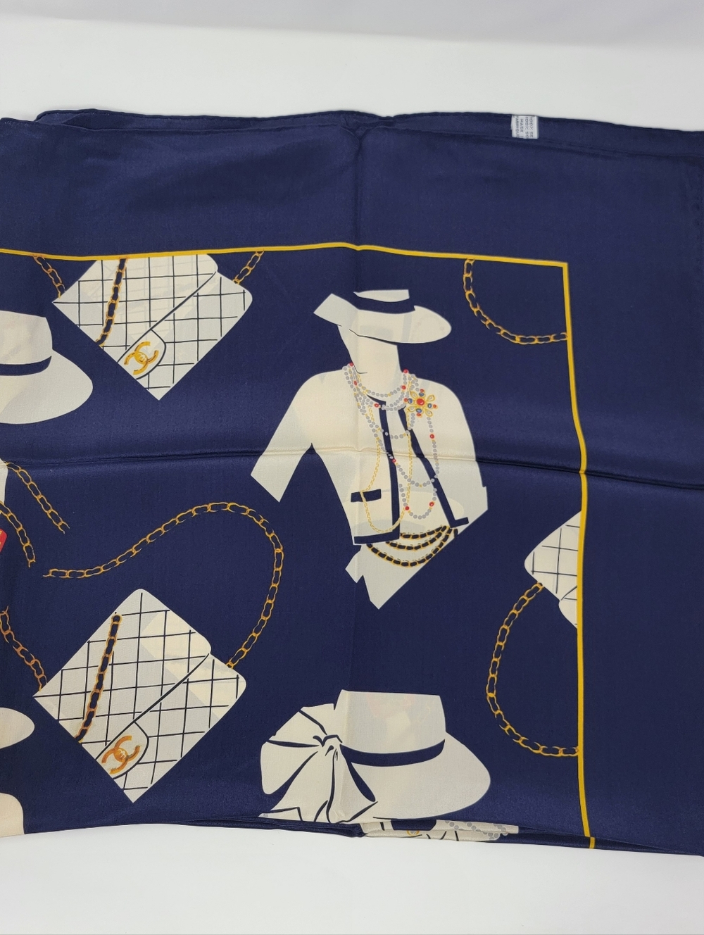 CHANEL Mademossile Print 100% Silk Scarf🥳🥳❌❌ - Picture 9 of 10
